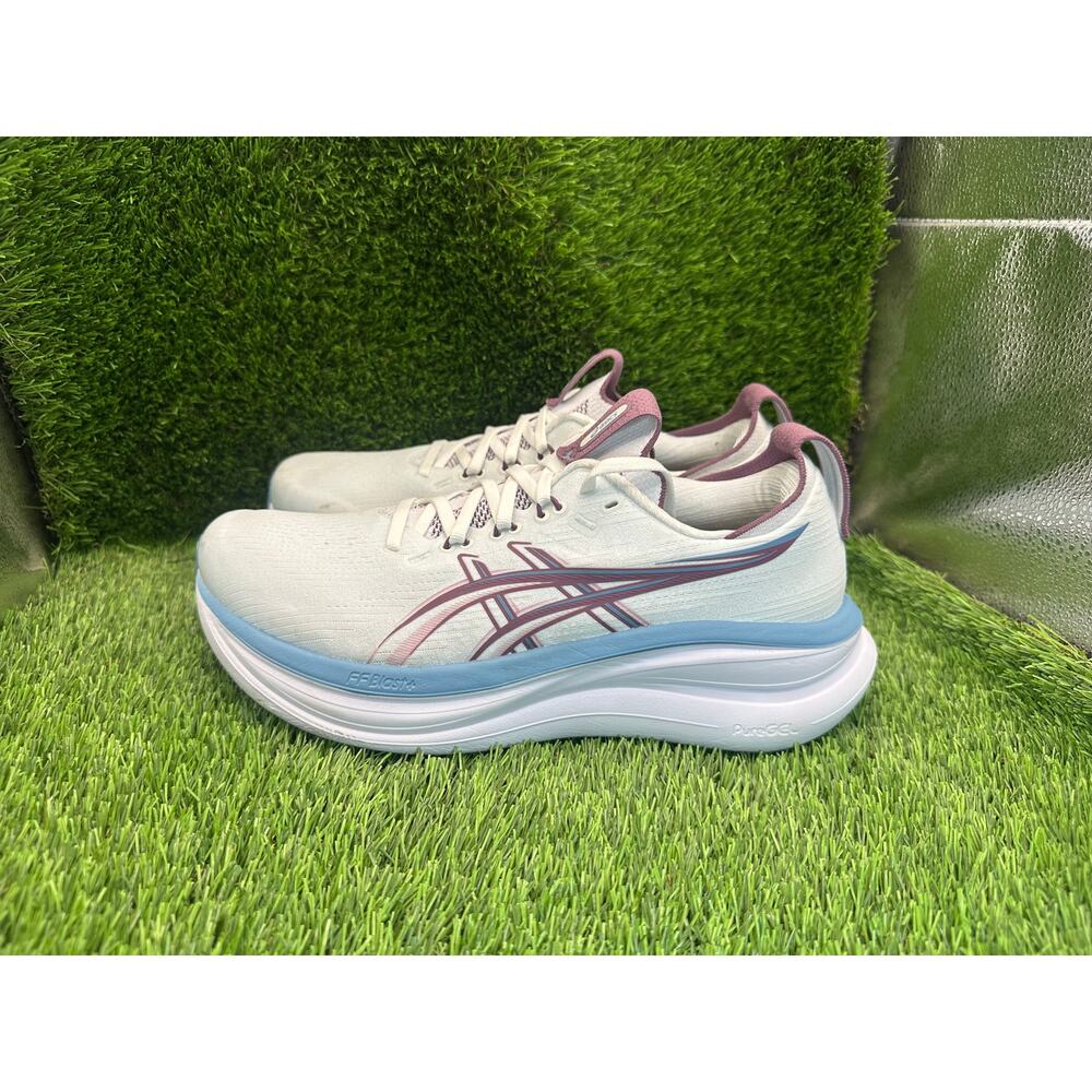 Asics Gel-Nimbus 28 1012B899 Athletic Sneaker Women's 9.5 White Knit Gym Running - Picture 3 of 15